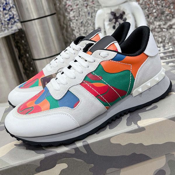 Sapatos casuais masculinos primavera outono novas cores misturadas design rendas até mocassins moda versátil fundo grosso sapatos de lazer masculinos