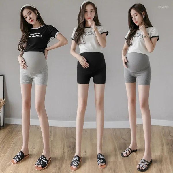 Frauen Shapers Sommer Dünne Baumwolle Mutterschaft Kurze Legging Nahtlose Hohe Taille Bauch Unterhose Kleidung Für Schwangere Frauen Schwangerschaft Shorts