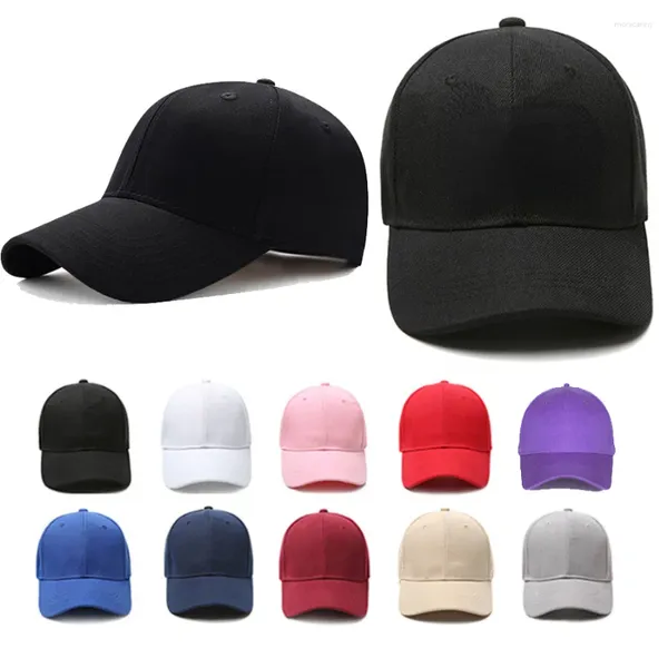 Bola bonés casuais chapéus sólidos cor pura boné preto para homens mulheres unisex em branco beisebol liso bboy snapback