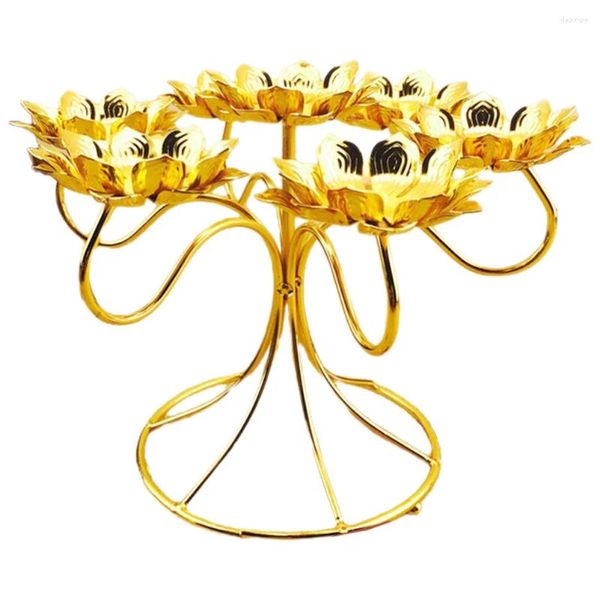 Kerzenhalter Metallhalter Lotusförmige Hochzeit Teelicht Kerzenständer Blumenform