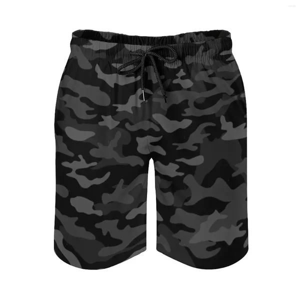 Pantaloncini da uomo Age Black Camouflage Design Beach Board Bermuda Surf Swim Army Dark