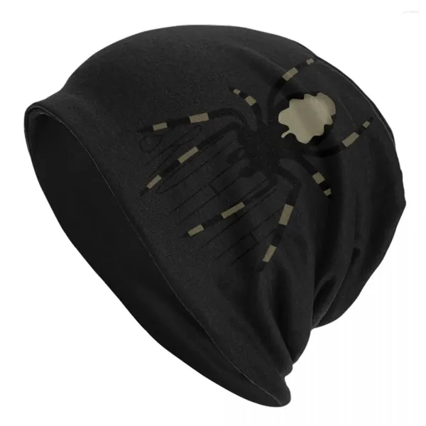 Berretti Cappelli con cofano Spider nero Logo Skullies Berretti Berretto elastico retrò unisex per adulti Cappellini stampati per esterni primaverili