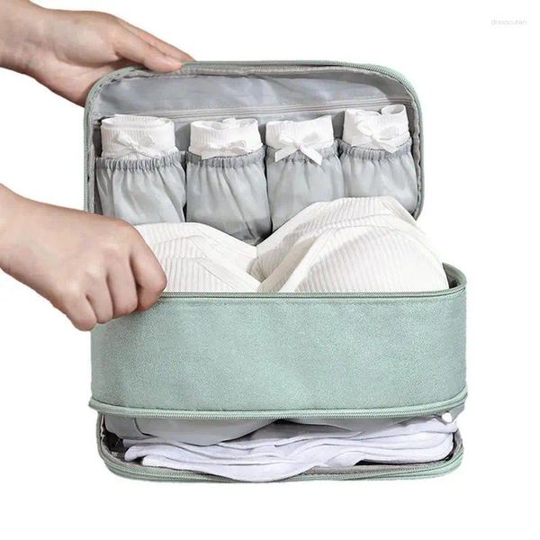 Aufbewahrungstaschen, Reise-Unterwäsche-Tasche, tragbare BH-Dessous-Socken, Handtaschen-Organizer, wasserdichtes Fach mit Reißverschluss