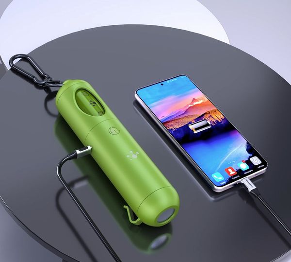 Tragbares Ladegerät, Powerbank, 5.000-mAh-Akku mit PowerIQ-Ladetechnologie und USB-C (nur Eingang) für iPhone 15/15 Plus/15 Pro/15 Pro Max, 14/13-Serie, Samsung Galaxy