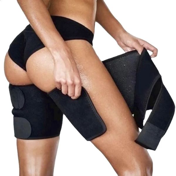 Shaper per gambe Donna Shaper per gambe Sauna Sudore Coscia Calorie bruciate Gambe snelle e dimagranti Cintura per massaggio con compressione termica in neoprene grasso 231115