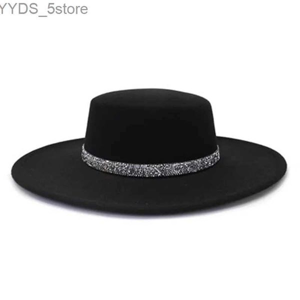 Шляпы с широкими полями Панама Женские шляпы для мужчин Британские лучшие мужские панама джаз домо шляпа бесплатная доставка роскошная женщина Fedora мода элегантная шляпа с широкими полями YQ231116