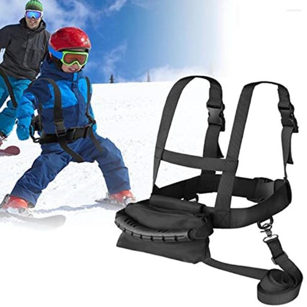 Apoio às costas Segurança Arnês de esqui para crianças Treinando Treinamento Stap Snowboard Snowboard Skiing Cycling Protective for Children Beginner