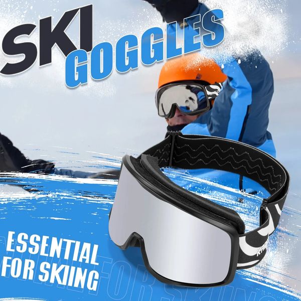 Óculos ao ar livre Kapvoe Óculos de esqui Óculos de neve Homens UV400 Anti nevoeiro Revestimentos Snowmobile Snowboard Esqui Mulheres Óculos de sol Esporte de inverno 231115