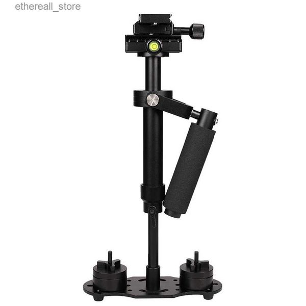 Stabilizzatori Stabilizzatore per fotografia video portatile in lega di alluminio S40 per fotocamera DSLR DV Photo Vlog Strumento supporto per registrazione video Q231116