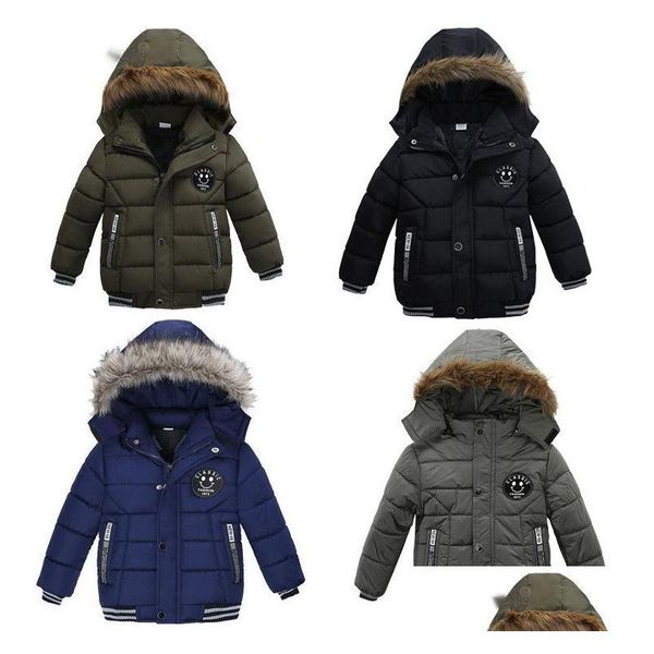 Mantel Baby Junge Verdicken Baumwolle Gepolsterte Kleidung Winter Warme Mode Kinder Outwear Kleidung Kinder Camouflage Drop Schiff Lieferung Matte Dhjyj