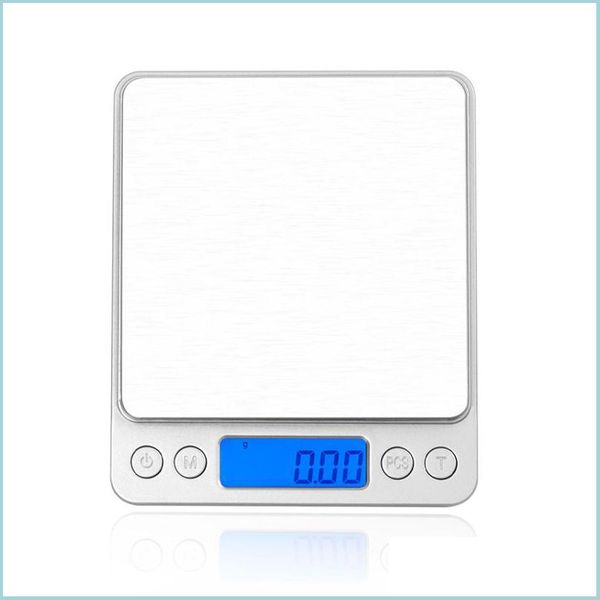 Весы электронные цифровые весы с дисплеем 500 г/0,01 г 1000 г/0,1 г 2000 г/0,1 г 3000 г/0,1 г кухонные ювелирные изделия падение веса доставка Dhfvp