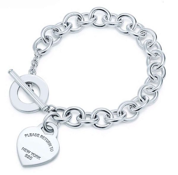 Designer de judeu para mulheres pulseiras de grife 100% 925 prata esterlina autentn tic clássico key bacelete cardíaco presente requintado jóias de bracelete de casamento