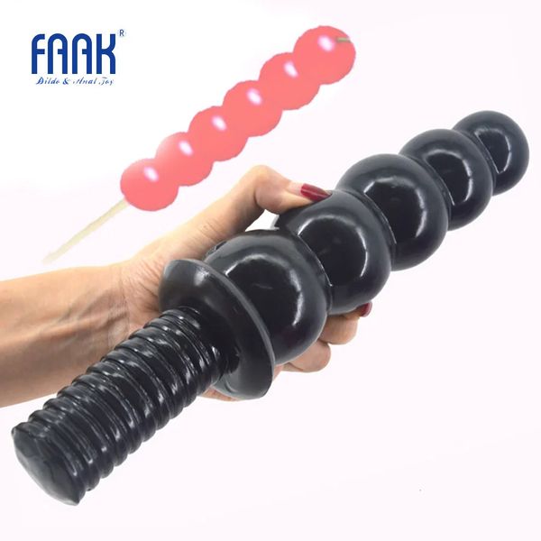 Falli/Dong FAAK giocattoli del sesso anale perline dildo grande dong plug anale manico a vite butt plug pene enorme 2,36 