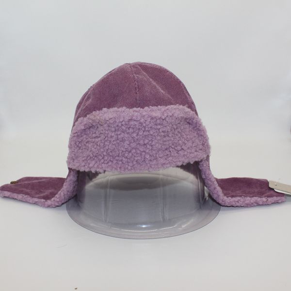 Cappelli da cacciatore di marca per ragazzi e ragazze Velluto a coste di lana di agnello Protezione per le orecchie Cappello caldo Bambini piccoli Cappellini di tendenza moda Cuffie SDLX