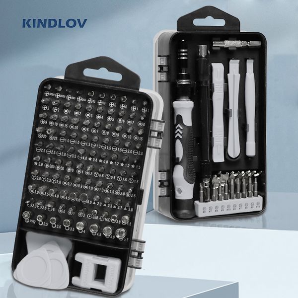 Chaves de fenda KindLov Profissional Fewford Conjunto de parafuso de precisão Bits de parafuso magnético Reparo multifuncional Ferramenta de mão para o computador para kit home 230414