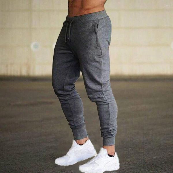 Männer Hosen Herbst Casual Jogger Jogginghose Einfarbig Schlank Aktive Sport Hosen Outwear Kordelzug Männlich