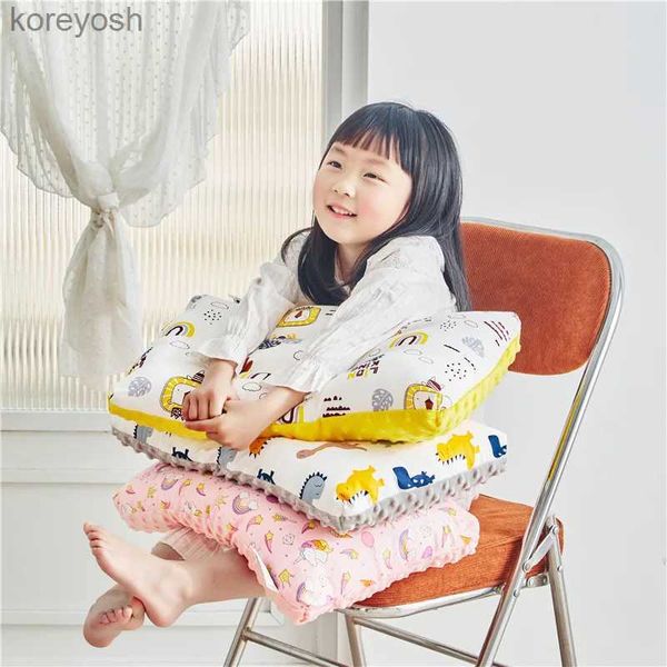 Kissen Weiche Baumwolle Baby, Kleinkind Kissen Atmungsaktiv Bequeme Bohnen Samt Kissen für Neugeborene Baby Schlaf Kopfstütze Infant Kinder PillowL231117