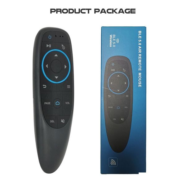 Tastiere G10 Air Mouse Giroscopio con apprendimento IR Bluetooth 5.0 Telecomando G10S a infrarossi wireless per Android TV Box Drop Delivery Com Dhrjp