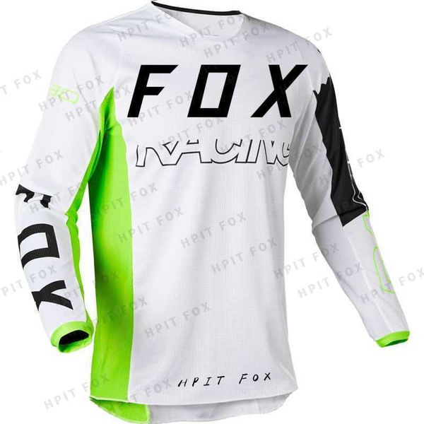 2023 Men'in T-Shirts Motosiklet Dağ Bisiklet Takımı Aşağıdaki Jersey MTB Offroad DH MX Bisiklet Lokomotif Gömlek Cross Country Mountain Bike Hpit Fox Y99