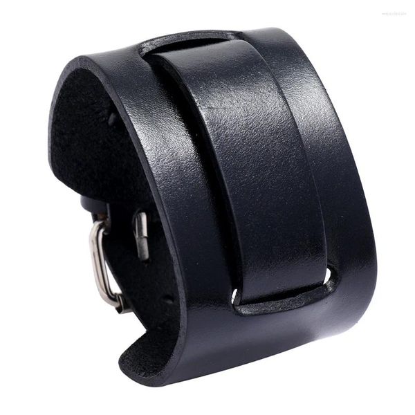 Armreif Vintage einlagiges Rindsleder breites Armband verstellbare Manschettenarmbänder für Männer Frauen Freundschaftsarmbänder Pulseras