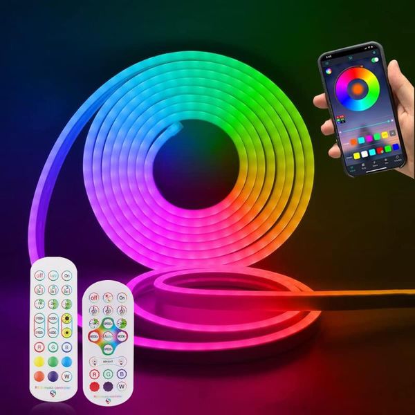 Strisce LED Neon Strip 12V WIFI Bluetooth Controllo Impermeabile 6X12MM SMD 3535 TV Retroilluminazione Casa FAI DA TE Flessibile Nastro Diodo LampLED