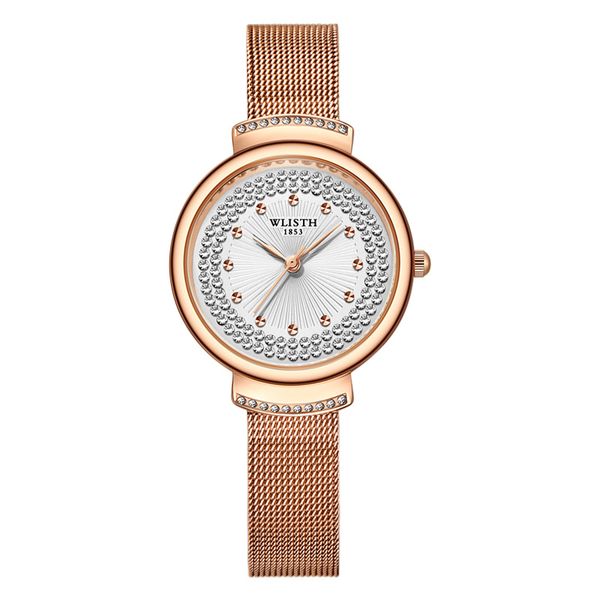 Orologi da donna Sky Star Diamond Diamumo Muovo automatico Guarda 36 mm Milan Mesh in acciaio inossidabile orologio da polso da polso