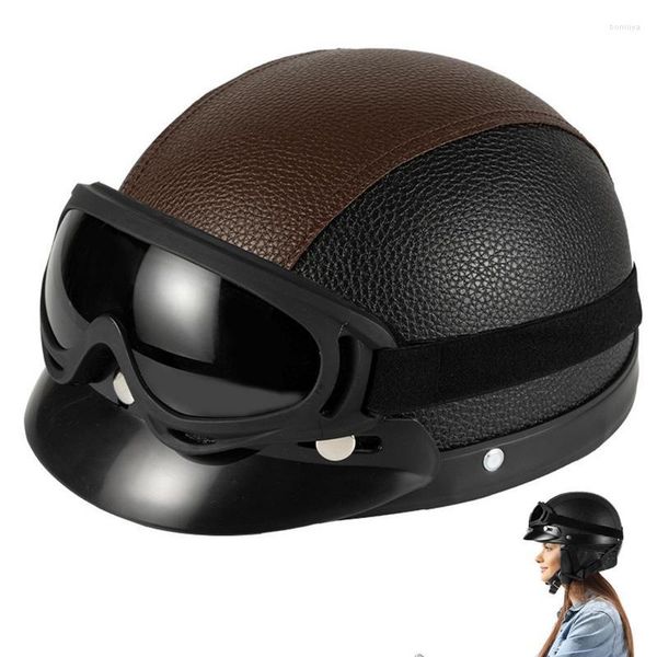 Capacetes de motocicleta para adultos esportes de ciclismo feminino vintage hat bicycle Cruiser Chopper