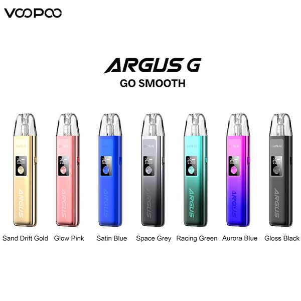 Varejo !! Kit original VOOPOO Argus G com bateria de 1000mAh 25W Vape 2ml Argus Pod Cartucho 0,7ohm 1,2ohm Vaporizador de cigarro eletrônico