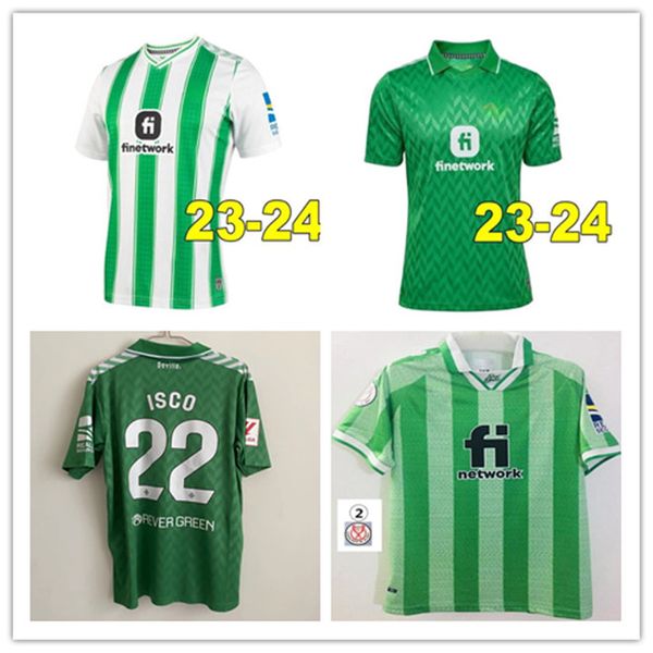 2024 Real Betis ISCO Futebol Jerseys 23 24 JOAQUIN FEKIR B.IGLESIAS CANALES WILLIAN J Camisa WILLIAM CAMARASA JUANMI VICTOR RUIZ Homens Kit Kit Camisas de Futebol