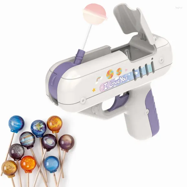 Küche Lagerung Kreative Lollipop Candy Gun Geburtstag Party Halter Schöne Überraschung Geschenk Für Jungen Mädchen kinder Spielzeug Weihnachten