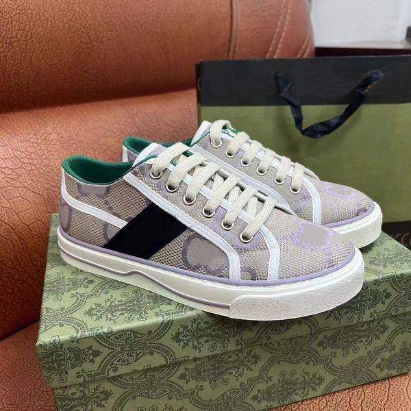 Tennis Designer 1977 Canvas Top Herren-Sneaker-Schuhe Luxurys Schuh Beige Blau gewaschener Jacquard-Denim Damenschuhe Ace Gummisohle Bestickte Vintage-Freizeit-Sneaker