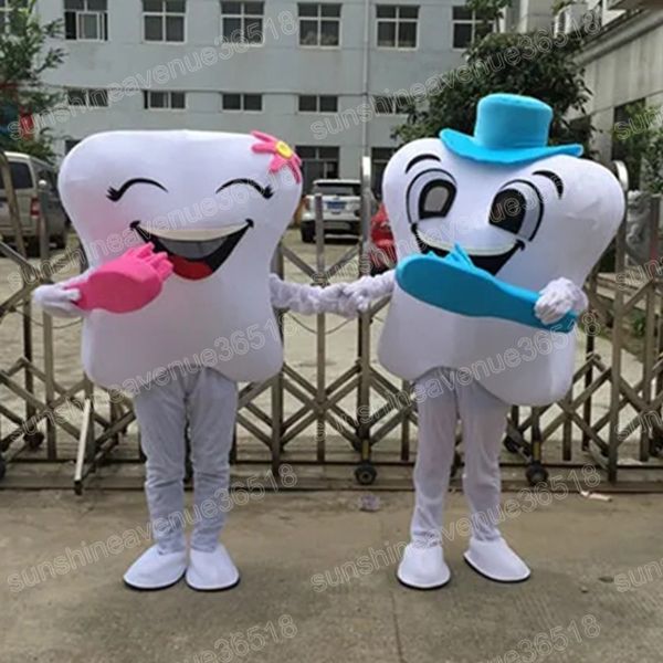 Natal dente mascote traje dos desenhos animados tema personagem carnaval unisex adultos tamanho halloween festa de aniversário fantasia roupa ao ar livre para homens mulheres