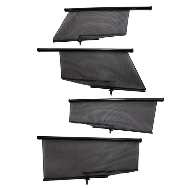 2 pezzi/4 pezzi UN Set Finestra parasole per auto per Tesla Modello 3 Accessori Tenda da sole Tende a rullo ABS