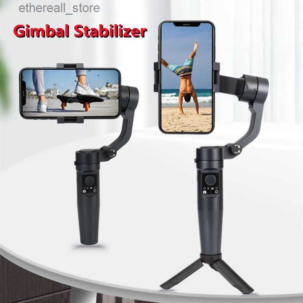 Stabilizzatori per Twitter Facebook Ins Stabilizzatore cardanico palmare cellulare Registrazione video Stabilizzatore a 3 assi Gimbal per iPhone Gimbal Smartphone Q231116