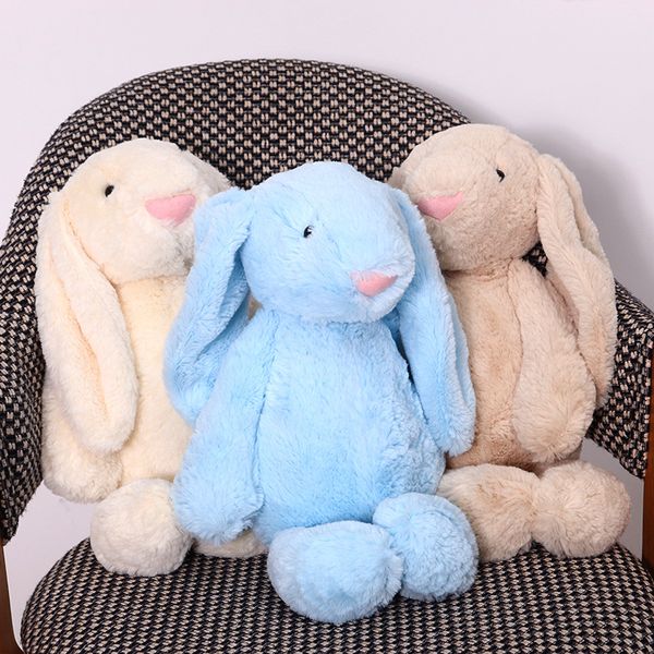 Вечерние сувениры, мягкие игрушки-куклы с кроликом, 30 см, мультяшный симулятор, плюшевые ушки кролика для детей, подарок подруге на день рождения