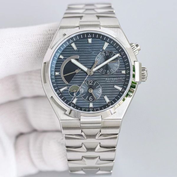 Vacherx High Dual Time Mens Quality Clean Factory Многофункциональные часы осознают оригинальные полные функции.