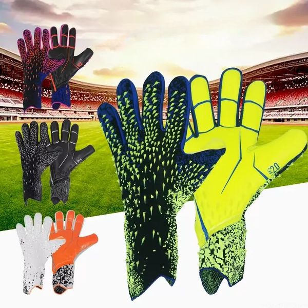 Luvas esportivas Luvas de goleiro de futebol Luvas unissex de futebol Forte aderência Luvas de goleiro de futebol Luvas esportivas ao ar livre Luvas de futebol de látex 231115