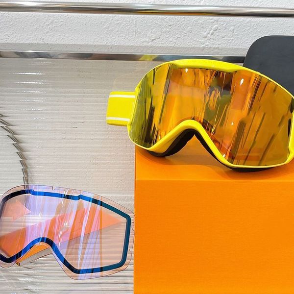 Kayak gözlükleri rüzgar geçirmez toz geçirmez kar tasarımcısı kayak gözlükleri lunette gerçek gözlük erkekler için kadınlar ayarlanabilir lüks büyük gözlük gözlükleri manyetik ile tam çerçeve