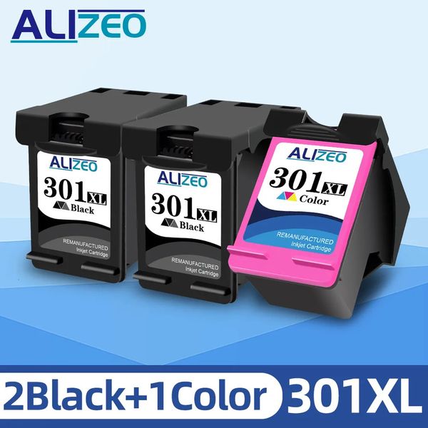 Toner Kartuşları Alizeo Mürekkep Kartuşu HP 301 XL Yeniden Üretilmiş Yedek Deskjet 1000 1010 1011 1012 1050 1051 1055 1056 1050A 231116