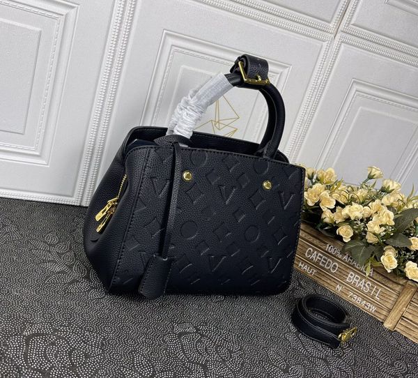 Designer de moda bolsa bolsa de luxo bolsas femininas BB Bags de ombro de alta qualidade Carta de flores de couro Empreinte Totas Ladies Makeup Bolsa