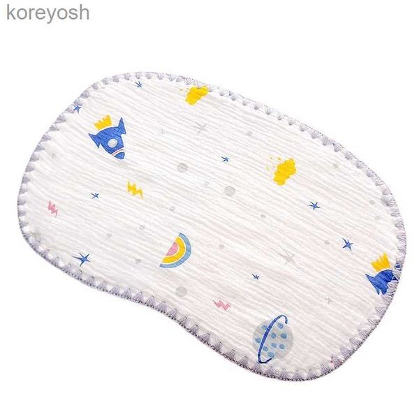 Cuscini 10 strati Cuscino per neonati Cuscino piatto per la cura del bambino Cuscino per il sonno modellato Cuscino per la correzione della forma per prevenire l'aereo della testaL231116