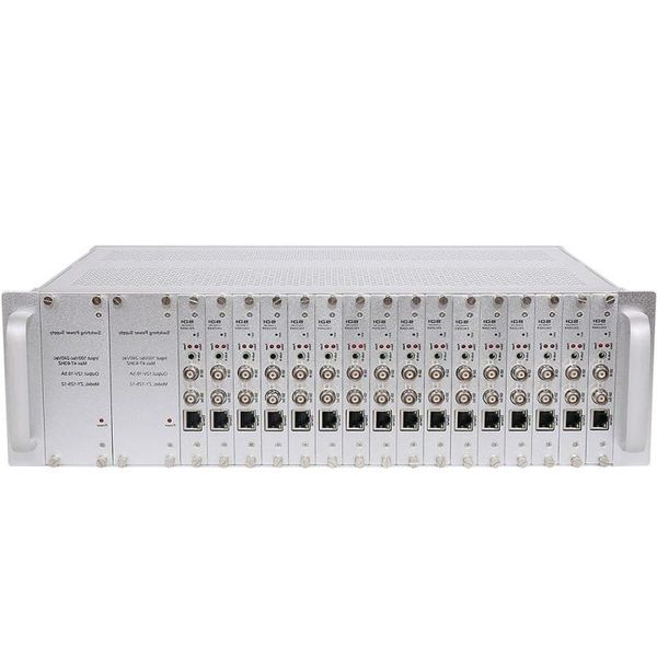 Freeshipping 3U Rack 16 canali HD 3G SDI a IP Encoder video H265 H264 16Ch HD-SDI 3G-SDI Live Streaming Broadcast Encoder Trasmetti Xwlu