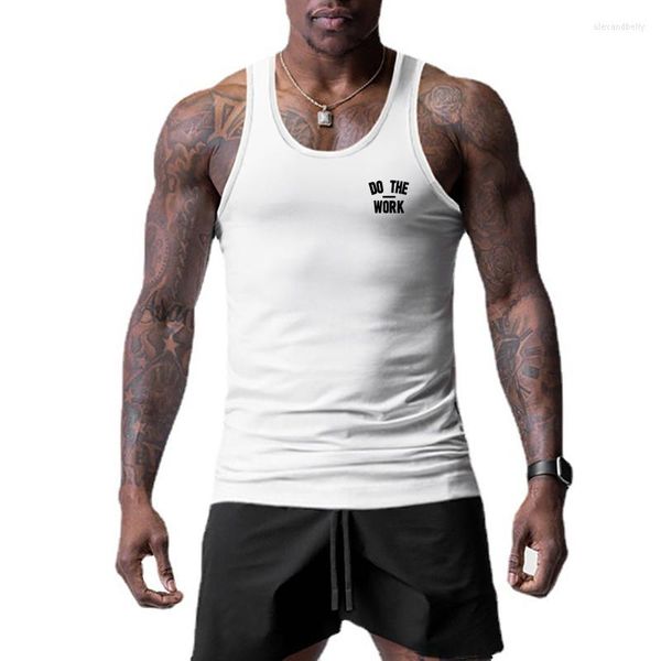 Canotte da uomo Abbigliamento da allenamento Canottiera da palestra Uomo Abbigliamento sportivo senza maniche muscolare Slim Fit Base Layer Canottiera sportiva Bodybuilding Fitness Vest