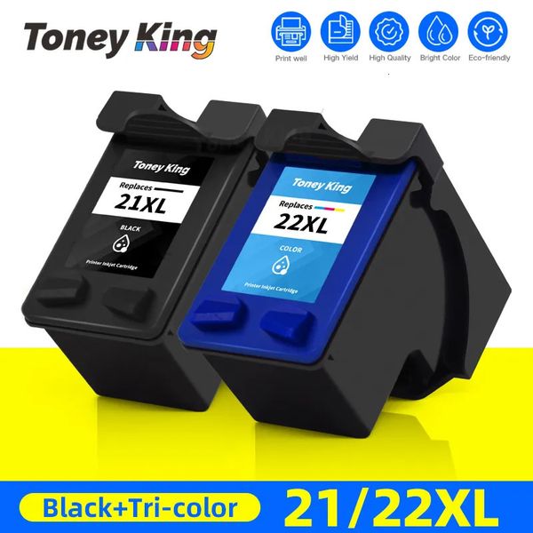 Cartuchos de toner cartucho de tinta compatível para HP 21XL 22XL 21 22 XL Substituição para impressora HP21 Deskjet F2180 F2280 F4180 F2200 F380 380 231116