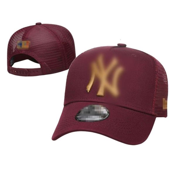 MLB Cap Ny Top Quality Hat Designer Luxo Design de Moda Carta New York Homens Boné de Beisebol Bola Caps para Homem Mulher Ajustável Bucket Hat Beanies Dome Top Quality Cap N14