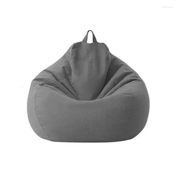 Stuhlhussen, 1 Stück, Baumwolle, Leinen, Faul, Sofa, Hocker, ohne Füllmaterial, Lounger, Sitz, Sitzsack, Puff, Couch, wendbar, waschbar