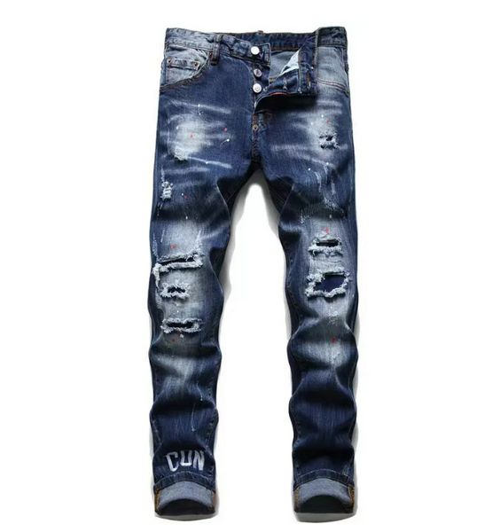 Designer jeans for uomo e donna marchio alla moda designer europeo e americano slim fit elastici pantaloni da ricamo elastici di moda innovatura abbigliamento da uomo abbigliamento da uomo taglia 28-38 jeans