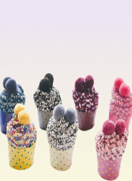 Kadınlar Terry Sıcak Cupcake Socks Moda bulanık polar çoraplar kalın örgü çorap havlu zemin çorapları Noel festivali hediyesi ile 6656956