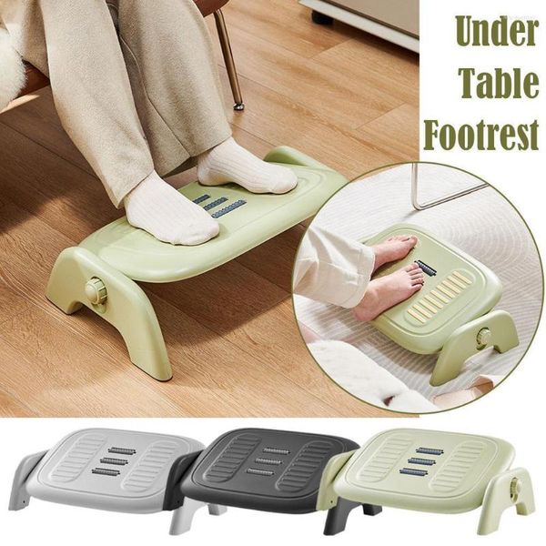 Pashoul Foot Rest Office Ergonomic Under Desk altura ajustável suporte para pés inclinados ângulo de computador Dobas do computador I6W2