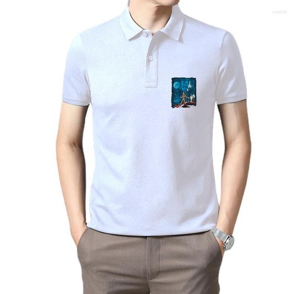 Polo da uomo T-shirt da uomo in cotone The Office Pam Jim Michael ScoArtwork Black Tee